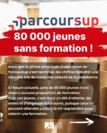 Parcoursup:  80 000 jeunes sans formation !